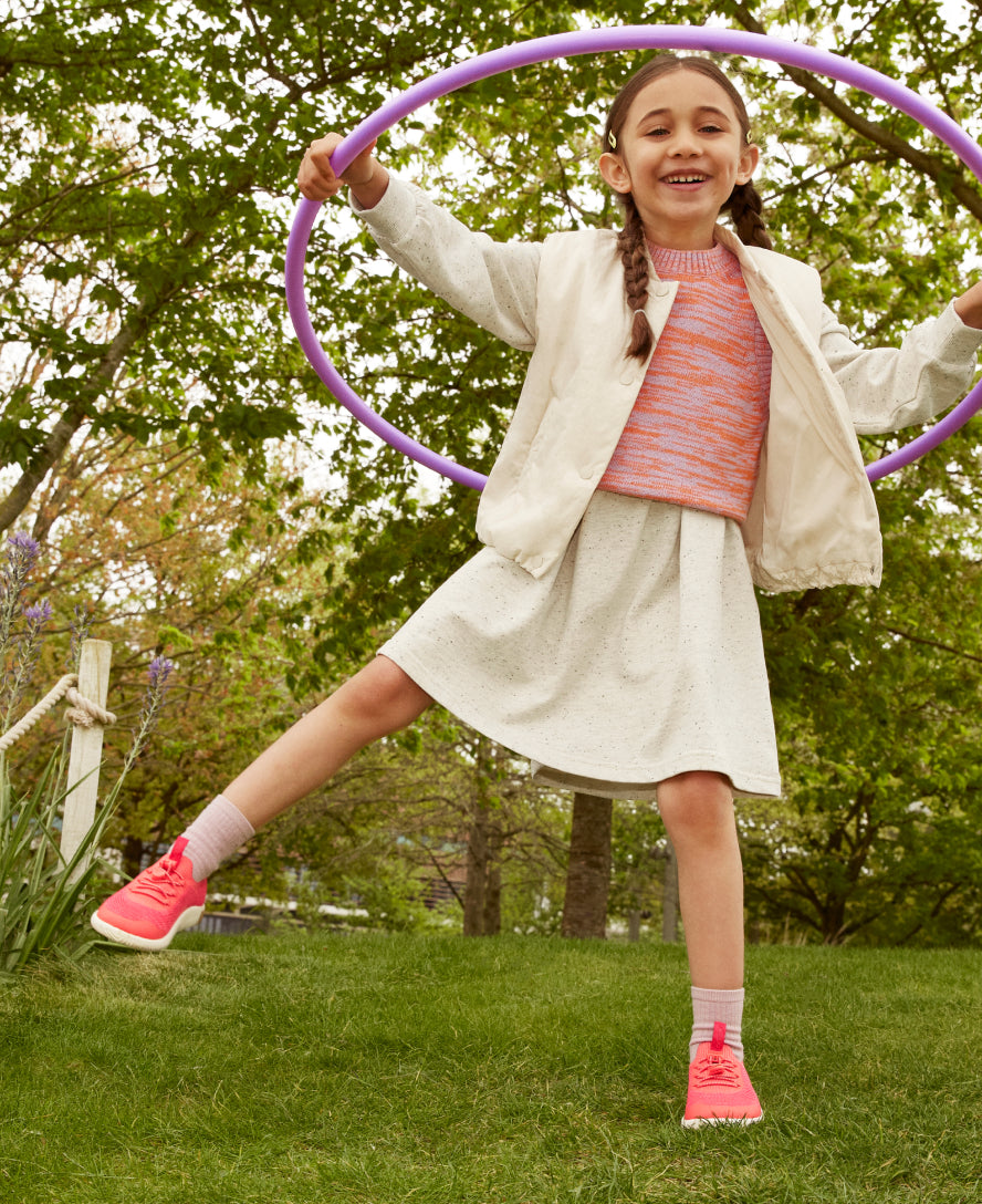 Little Kids' KNX Knit Sneaker | Iguana/Evening Primrose - Image 8