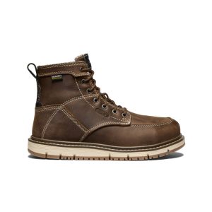 Women's San Jose 6 Waterproof Boot (Aluminum Toe)  |  Cascade Brown/Gum