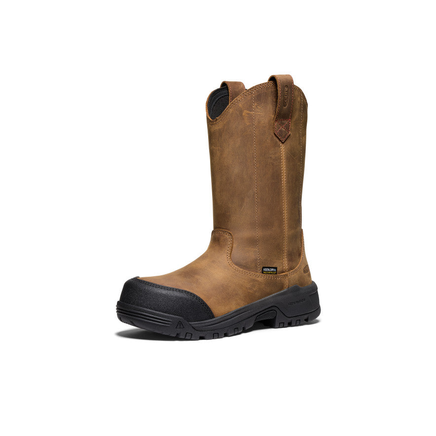 Women's Evanston Pull-On Waterproof Boot (Carbon Toe) | Bison/Black - Image 3