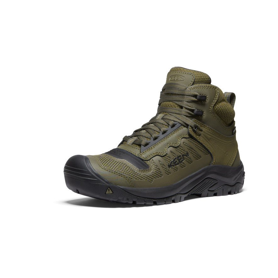 Men's Reno Waterproof Mid (Soft Toe) | Dark Olive/Black - Image 3