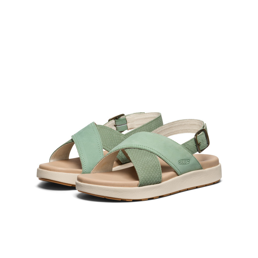 Women's Elle Luxe Cross Strap Sandal | Granite Green/Granite Green - Image 2