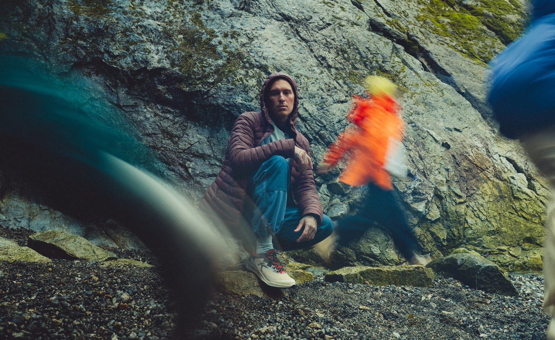 Men's Zionic NXT Waterproof Hiking Shoe | Naval Academy/Bright Marigold - Image 7