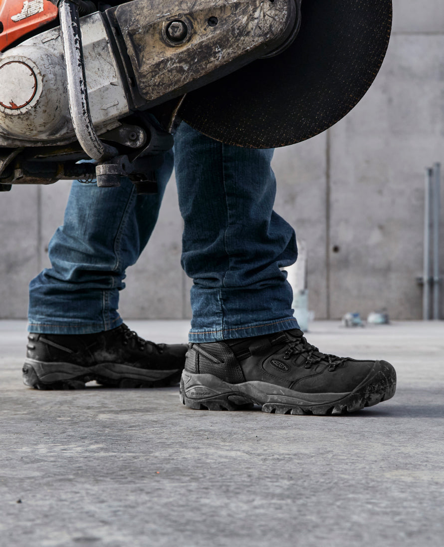 Men's Pittsburgh Energy 6 Waterproof Boot (Carbon Toe) | Black/Forged Iron - Image 8