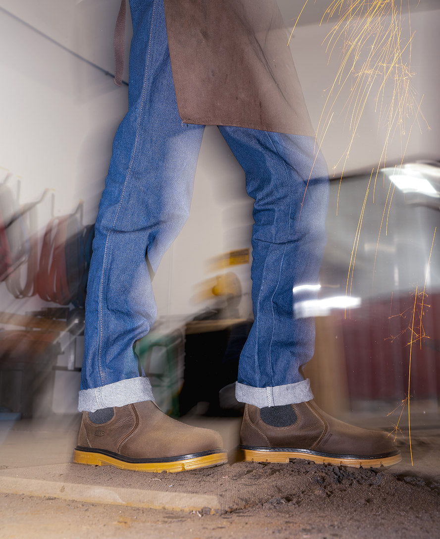 Men's San Jose Chelsea 90?? Heel Boot (Aluminum Toe) | Cascade Brown/Gum - Image 8