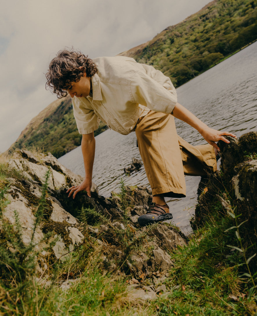 Men's Newport Leather Sandal Wide | Bison - Image 8