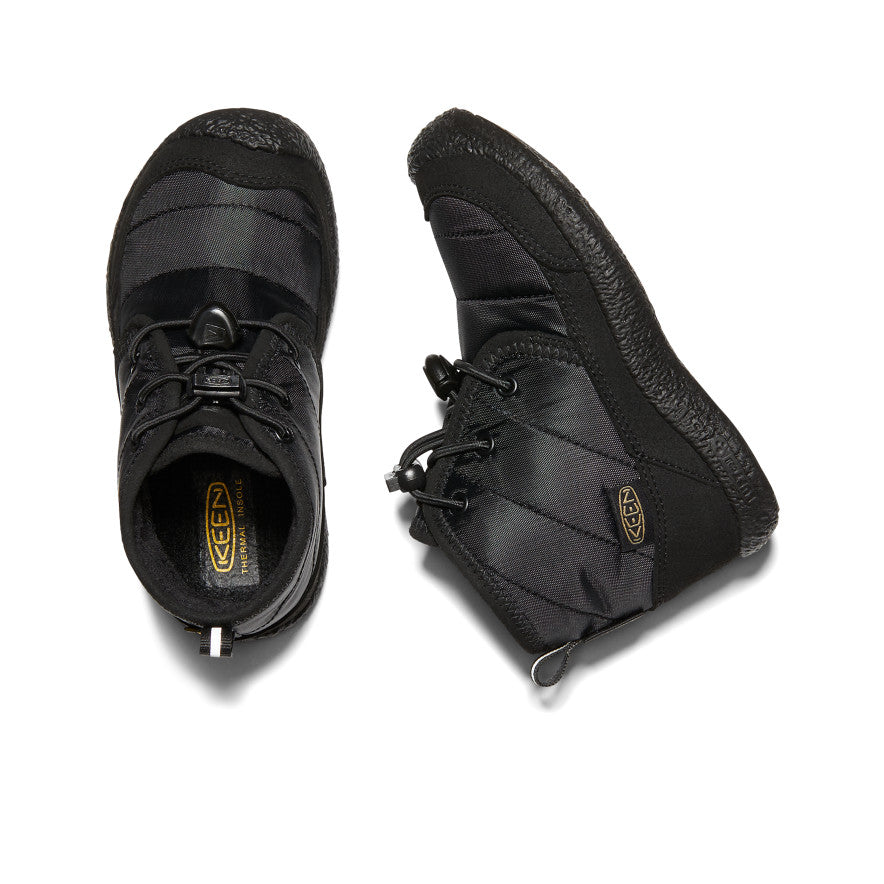 Little Kids' Howser II Waterproof Chukka | Black/Black - Image 4