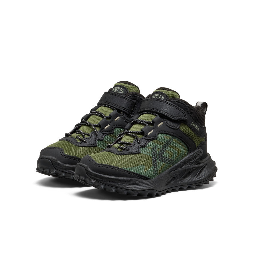 Little Kids' Zionic Waterproof Hiker | Black/Bronze Green - Image 2