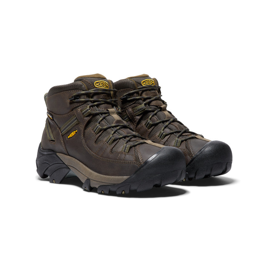 Men's Targhee II Waterproof Mid Wide | Canteen/Dark Olive - Image 2
