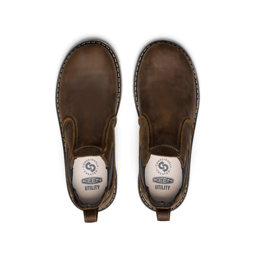 Men's San Jose Chelsea 90?? Heel Boot (Aluminum Toe) | Cascade Brown/Gum - Image 4